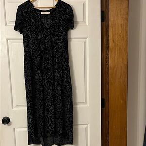 Christy Dawn Black and White Midi Dress